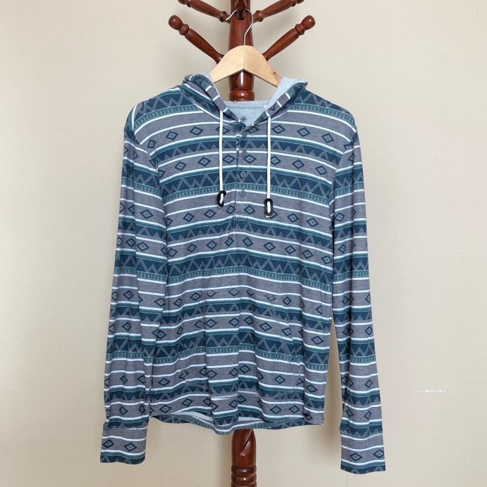 🔥On The Byas Tribal Pattern Pullover Hoodie